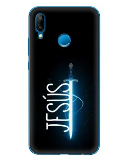Чехол для Huawei P20 Lite (2019) с картинкой «Меч Духа Jesus»