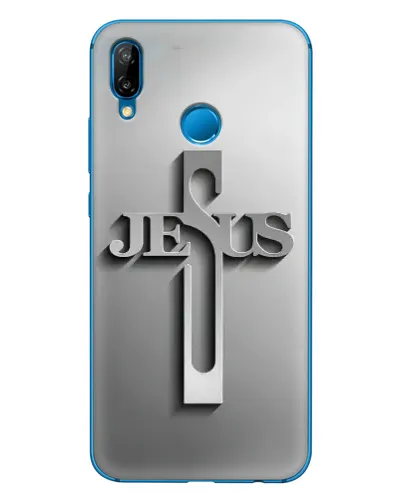 Чохол для Huawei P20 Lite (2019) з картинкою «Металевий хрест Jesus» Чохол для Huawei P20 Lite (2019) з картинкою «Металевий хрест Jesus»