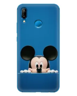 Чехол для Huawei P20 Lite (2019) с картинкой «Микки выглядывает»