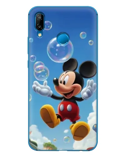 Чехол для Huawei P20 Lite (2019) с картинкой «Mickey и мыльные пузыри»