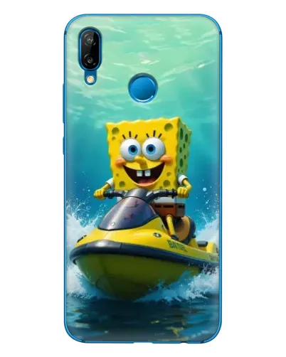 Чехол для Huawei P20 Lite (2019) с картинкой «Спанч Боб на гидроцикле» Чехол для Huawei P20 Lite (2019) с картинкой «Спанч Боб на гидроцикле»