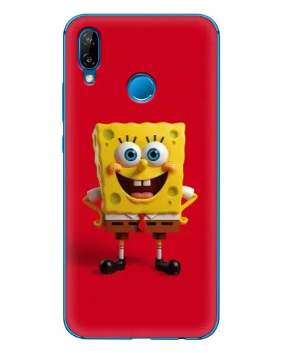 Чехол для Huawei P20 Lite (2019) с картинкой «Спанч Боб на красном» Чехол для Huawei P20 Lite (2019) с картинкой «Спанч Боб на красном»