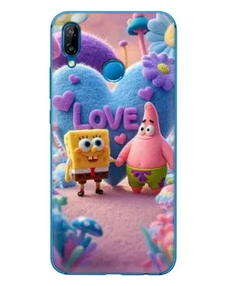 Чехол для Huawei P20 Lite (2019) с картинкой «Губка Боб Патрик»