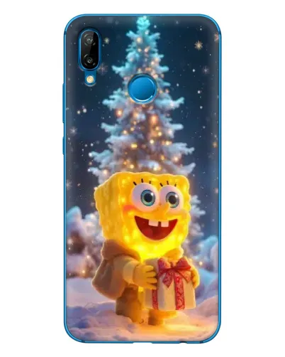 Чехол для Huawei P20 Lite (2019) с картинкой «Рождественский Спанч Боб» Чехол для Huawei P20 Lite (2019) с картинкой «Рождественский Спанч Боб»