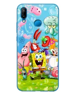 Чохол для Huawei P20 Lite (2019) з картинкою «Губка Боб та друзі»