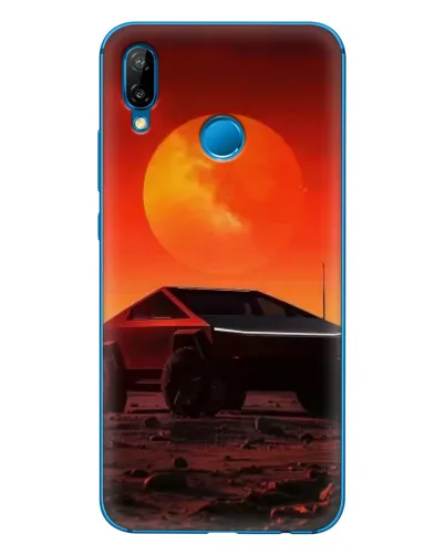 Чехол для Huawei P20 Lite (2019) с картинкой «Cybertruck на Марсе»