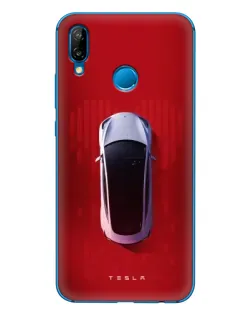 Чехол для Huawei P20 Lite (2019) с картинкой «Tesla Top View»