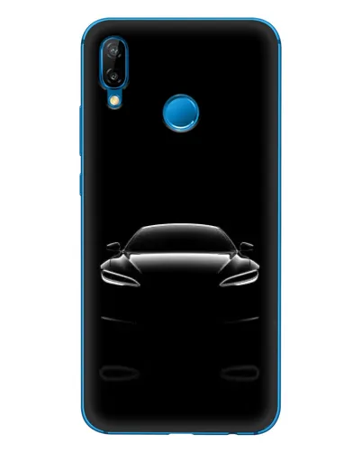 Чехол для Huawei P20 Lite (2019) с картинкой «Силуэт Tesla Night»