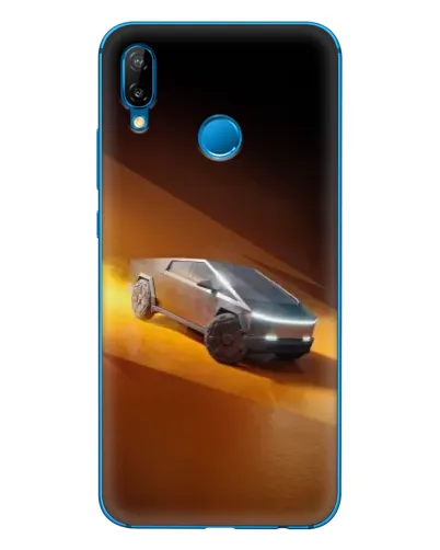 Чехол для Huawei P20 Lite (2019) с картинкой «Cybertruck в пустыне»