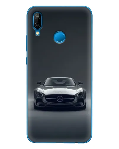 Чехол для Huawei P20 Lite (2019) с картинкой «Mercedes на черном»