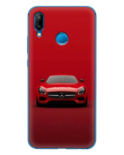 Чехол для Huawei P20 Lite (2019) с картинкой «Красный Mercedes AMG»