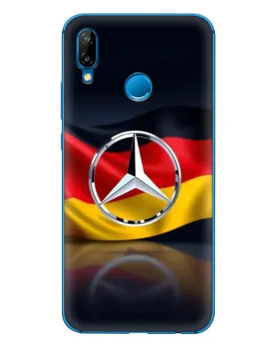Чехол для Huawei P20 Lite (2019) с картинкой «Mercedes — флаг Германии»