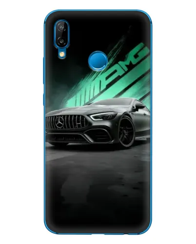 Чехол для Huawei P20 Lite (2019) с картинкой «Темный Mercedes AMG»