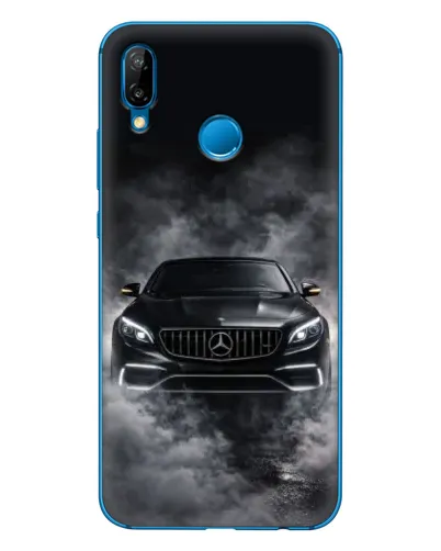Чехол для Huawei P20 Lite (2019) с картинкой «Mercedes в дыму»