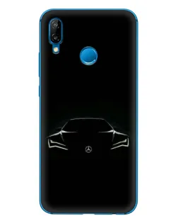 Чохол для Huawei P20 Lite (2019) з картинкою «Mercedes — силует авто»