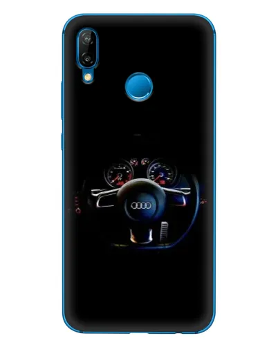 Чехол для Huawei P20 Lite (2019) с картинкой «Салон Audi — руль»