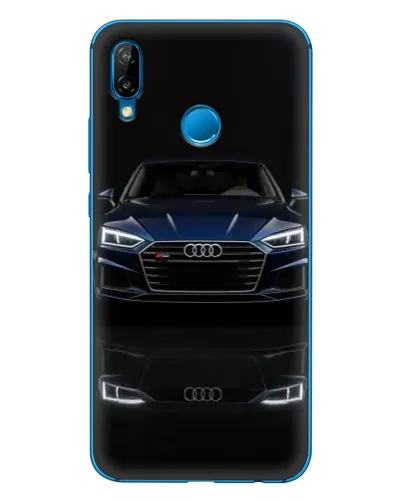 Чехол для Huawei P20 Lite (2019) с картинкой «Audi — ночное отражение»
