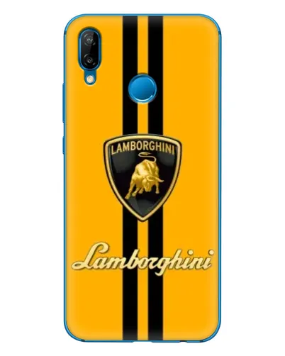 Чехол для Huawei P20 Lite (2019) с картинкой «Lamborghini Stripe желтый»