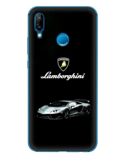 Чехол для Huawei P20 Lite (2019) с картинкой «Логотип Lamborghini классика»