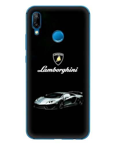 Чехол для Huawei P20 Lite (2019) с картинкой «Логотип Lamborghini классика»