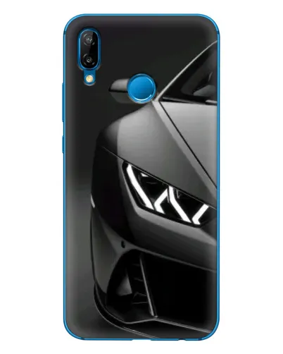 Чехол для Huawei P20 Lite (2019) с картинкой «Lamborghini фары детализация»