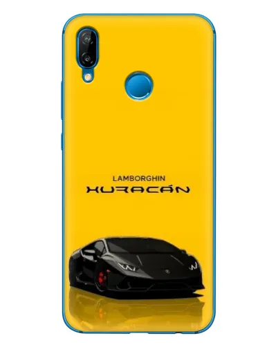 Чехол для Huawei P20 Lite (2019) с картинкой «Lamborghini Huracan черный»