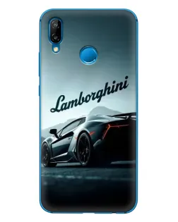 Чехол для Huawei P20 Lite (2019) с картинкой «Классическая надпись Lamborghini»