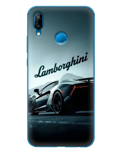 Чехол для Huawei P20 Lite (2019) с картинкой «Классическая надпись Lamborghini»