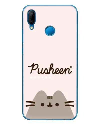 Чехол для Huawei P20 Lite (2019) с картинкой «Pusheen логотип» Чехол для Huawei P20 Lite (2019) с картинкой «Pusheen логотип»