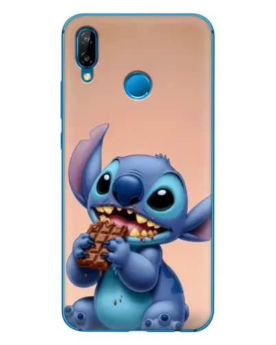 Чехол для Huawei P20 Lite (2019) с картинкой «Стич ест шоколад»