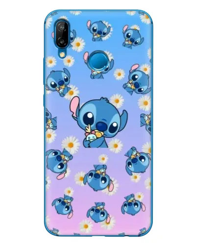 Чехол для Huawei P20 Lite (2019) с картинкой «Паттерн со Стичем»