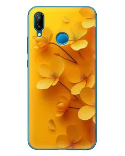 Чехол для Huawei P20 Lite (2019) с картинкой «Золотые лепестки»