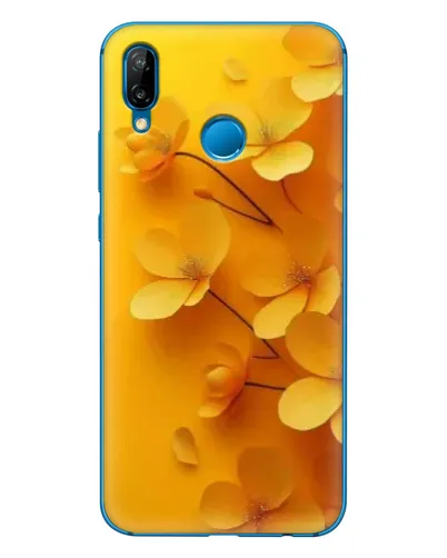 Чехол для Huawei P20 Lite (2019) с картинкой «Золотые лепестки»