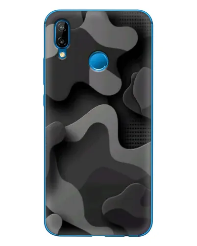 Чехол для Huawei P20 Lite (2019) с картинкой «Темный абстрактный камуфляж» Чехол для Huawei P20 Lite (2019) с картинкой «Темный абстрактный камуфляж»