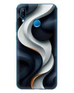 Чохол для Huawei P20 Lite (2019) з картинкою «Об'ємні чорно-білі стрічки» Чохол для Huawei P20 Lite (2019) з картинкою «Об'ємні чорно-білі стрічки»