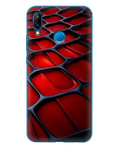 Чехол для Huawei P20 Lite (2019) с картинкой «Красная глянцевая сетка» Чехол для Huawei P20 Lite (2019) с картинкой «Красная глянцевая сетка»