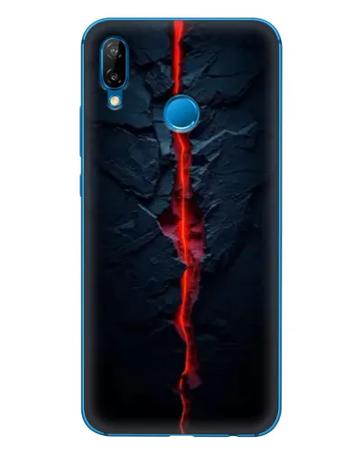Чехол для Huawei P20 Lite (2019) с картинкой «Kрасная лавовая трещина» Чехол для Huawei P20 Lite (2019) с картинкой «Kрасная лавовая трещина»