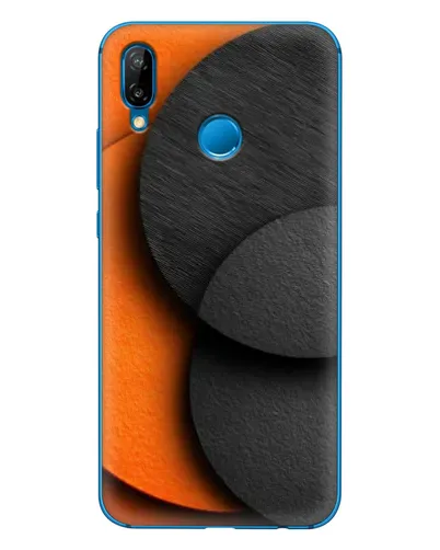 Чехол для Huawei P20 Lite (2019) с картинкой «Геометрия оранжевых кругов» Чехол для Huawei P20 Lite (2019) с картинкой «Геометрия оранжевых кругов»