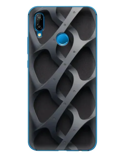 Чехол для Huawei P20 Lite (2019) с картинкой «Объемное серое плетение» Чехол для Huawei P20 Lite (2019) с картинкой «Объемное серое плетение»