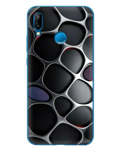 Чехол для Huawei P20 Lite (2019) с картинкой «Объемная темная решетка» Чехол для Huawei P20 Lite (2019) с картинкой «Объемная темная решетка»