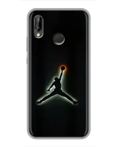 Чехол для Huawei P20 Lite (ANE-L02) с картинкой «Jordan Gradient Logo»