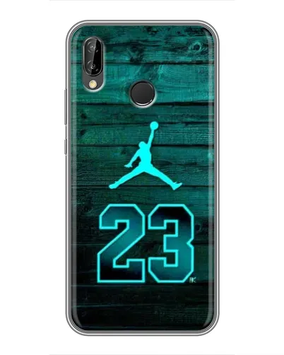 Чехол для Huawei P20 Lite (ANE-L02) с картинкой «Jordan Cyan 23»