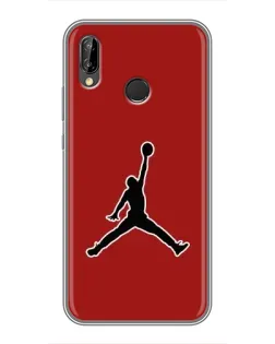 Чехол для Huawei P20 Lite (ANE-L02) с картинкой «Jordan Red Back»