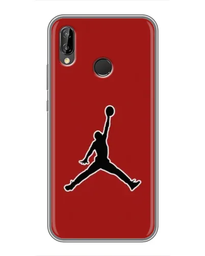 Чехол для Huawei P20 Lite (ANE-L02) с картинкой «Jordan Red Back»