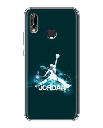 Чехол для Huawei P20 Lite (ANE-L02) с картинкой «Jordan Blue Fire»