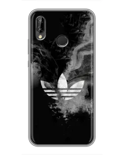 Чехол для Huawei P20 Lite (ANE-L02) с картинкой «Абстрактный дым Adidas»