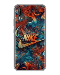Чехол для Huawei P20 Lite (ANE-L02) с картинкой «Nike в абстракции»