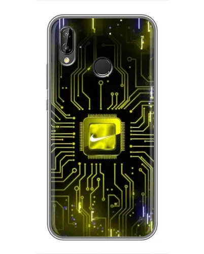 Чехол для Huawei P20 Lite (ANE-L02) с картинкой «Nike — золотая искра»
