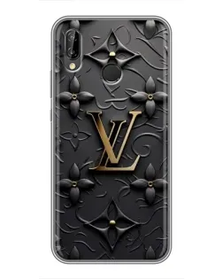 Чохол для Huawei P20 Lite (ANE-L02) з картинкою «Шкіряна текстура LV»