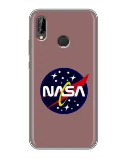 Чехол для Huawei P20 Lite (ANE-L02) с картинкой «NASA — ретро космос»